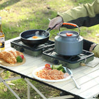 16000 BTU Propane 2-Burner Foldable Camping Stove_2