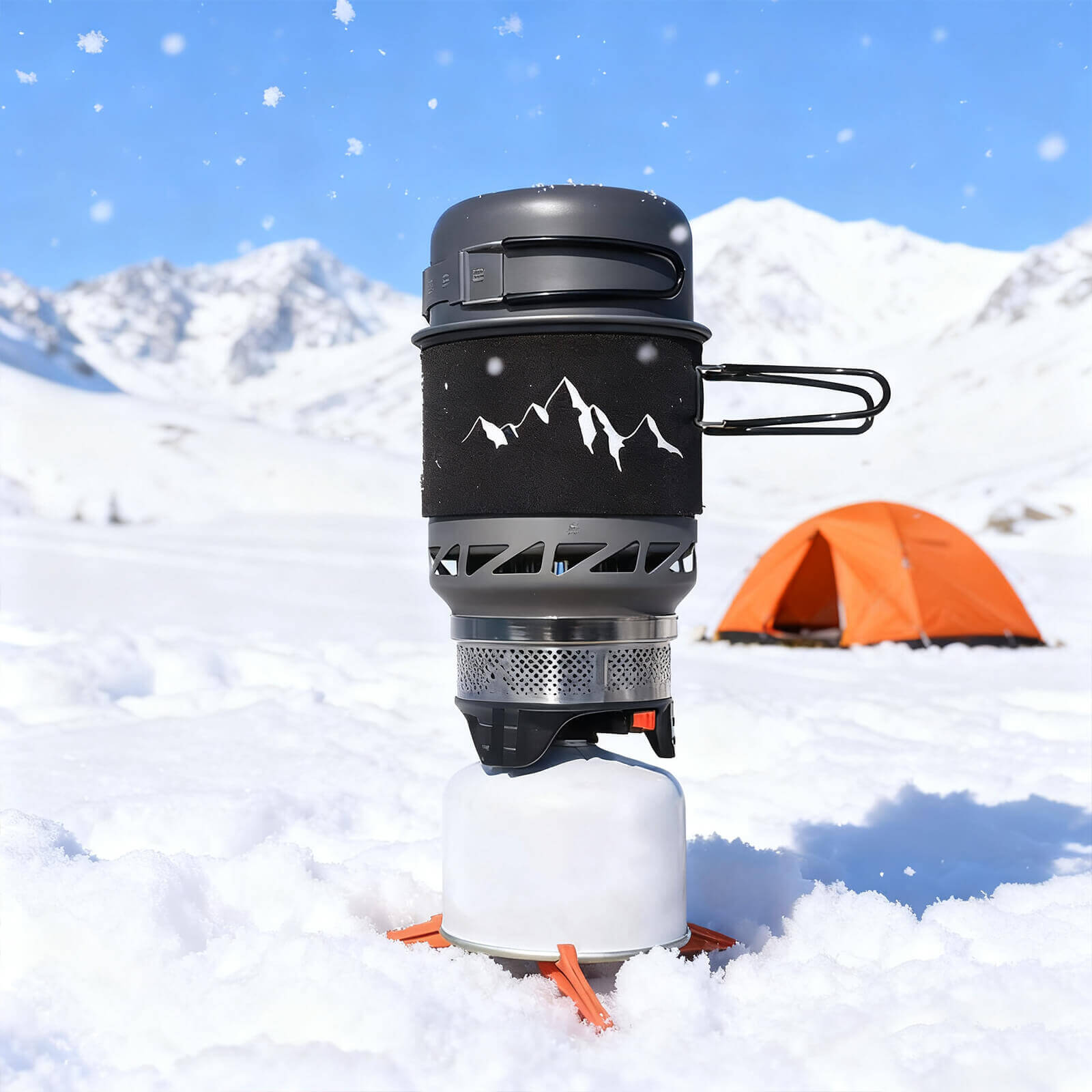 Backpacking Stove Cooking System with bowl_8