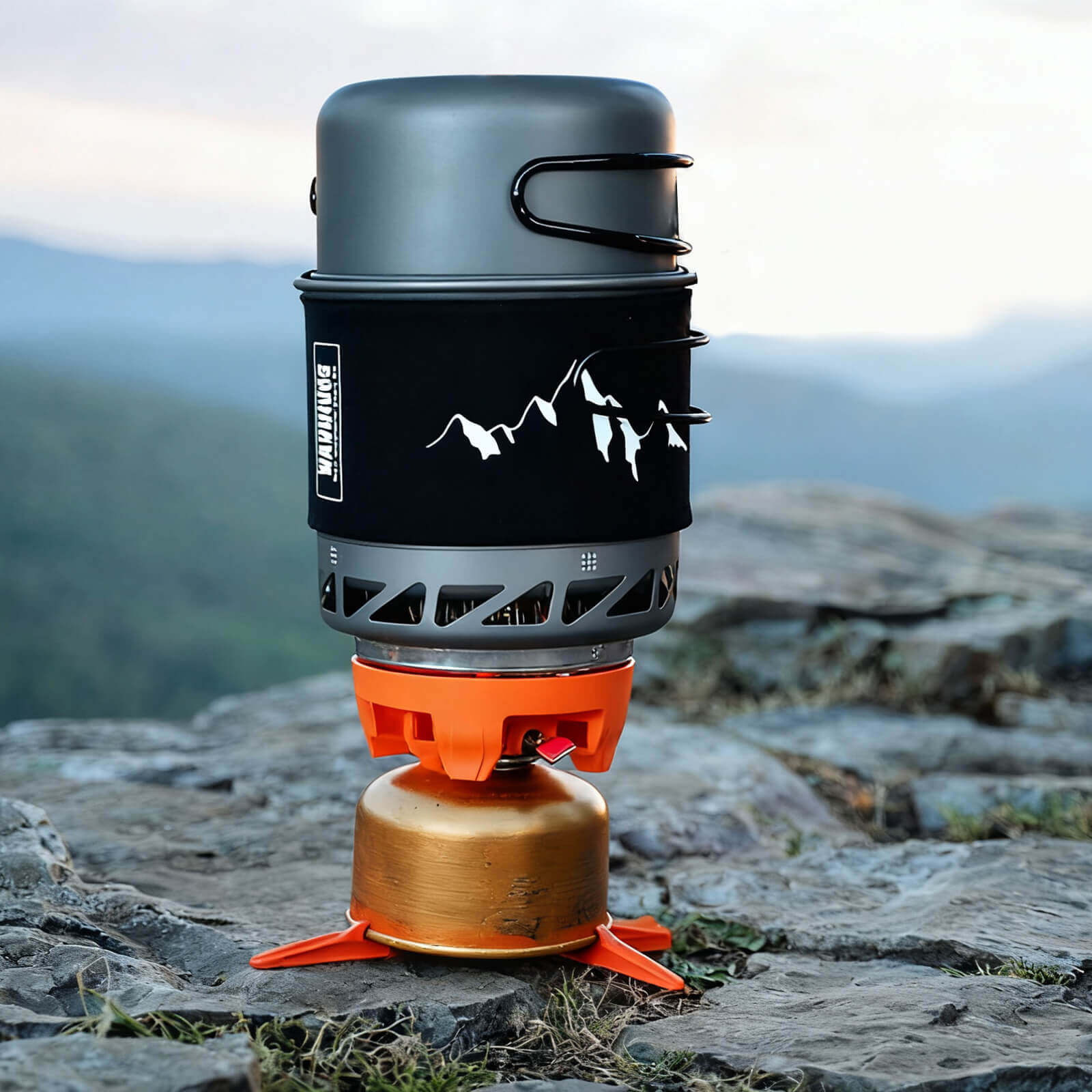 Backpacking Stove Cooking System with bowl_9