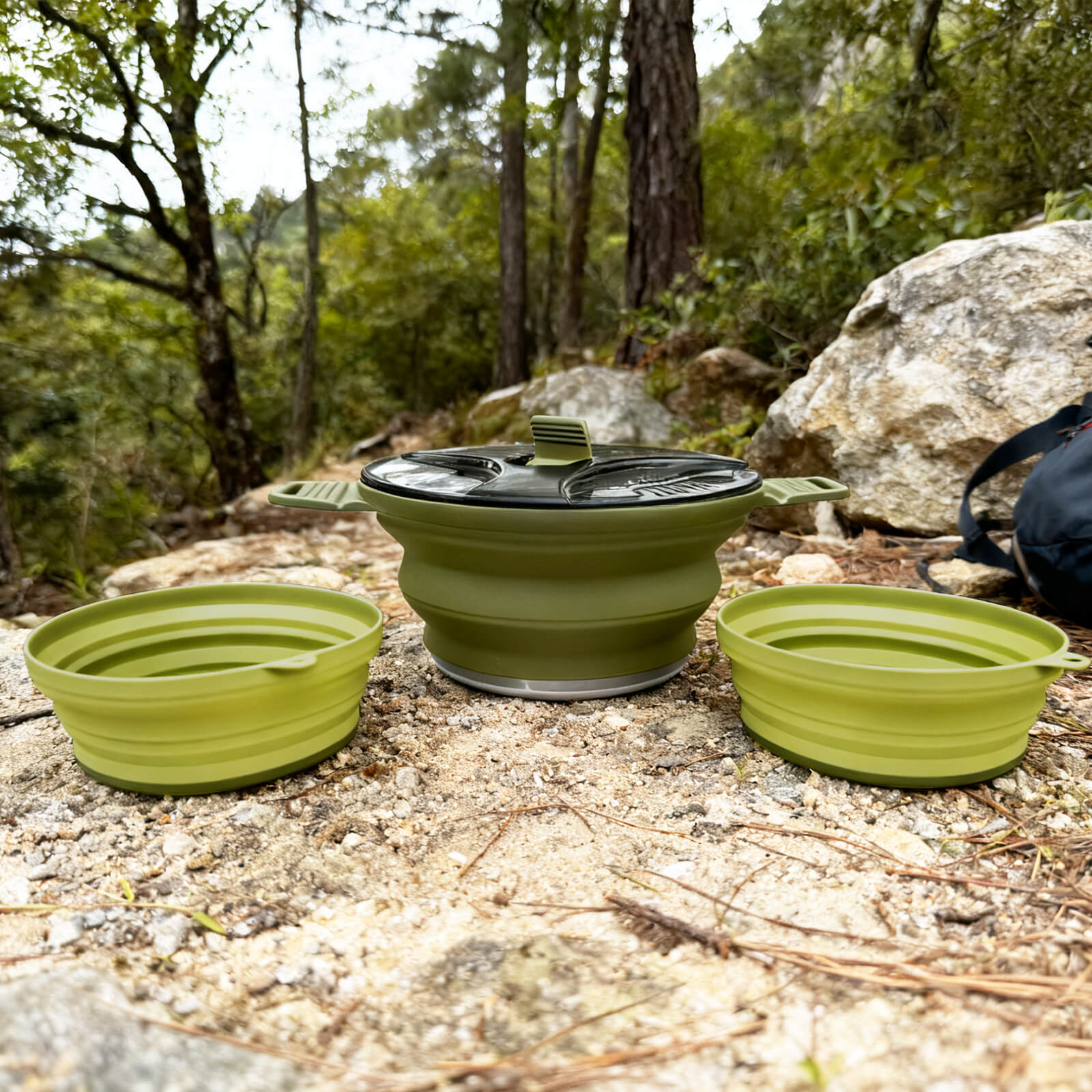 85 oz Collapsible Camping Pot with Lid