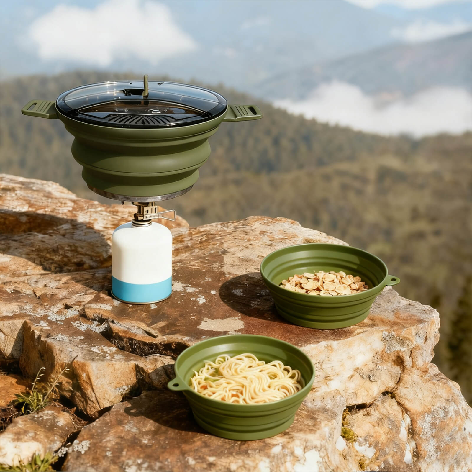 85 oz Collapsible Camping Pot with Lid