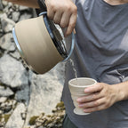 Collapsible Camping Kettle Set with Cup and Bowl – 1000ml Portable Cookware
