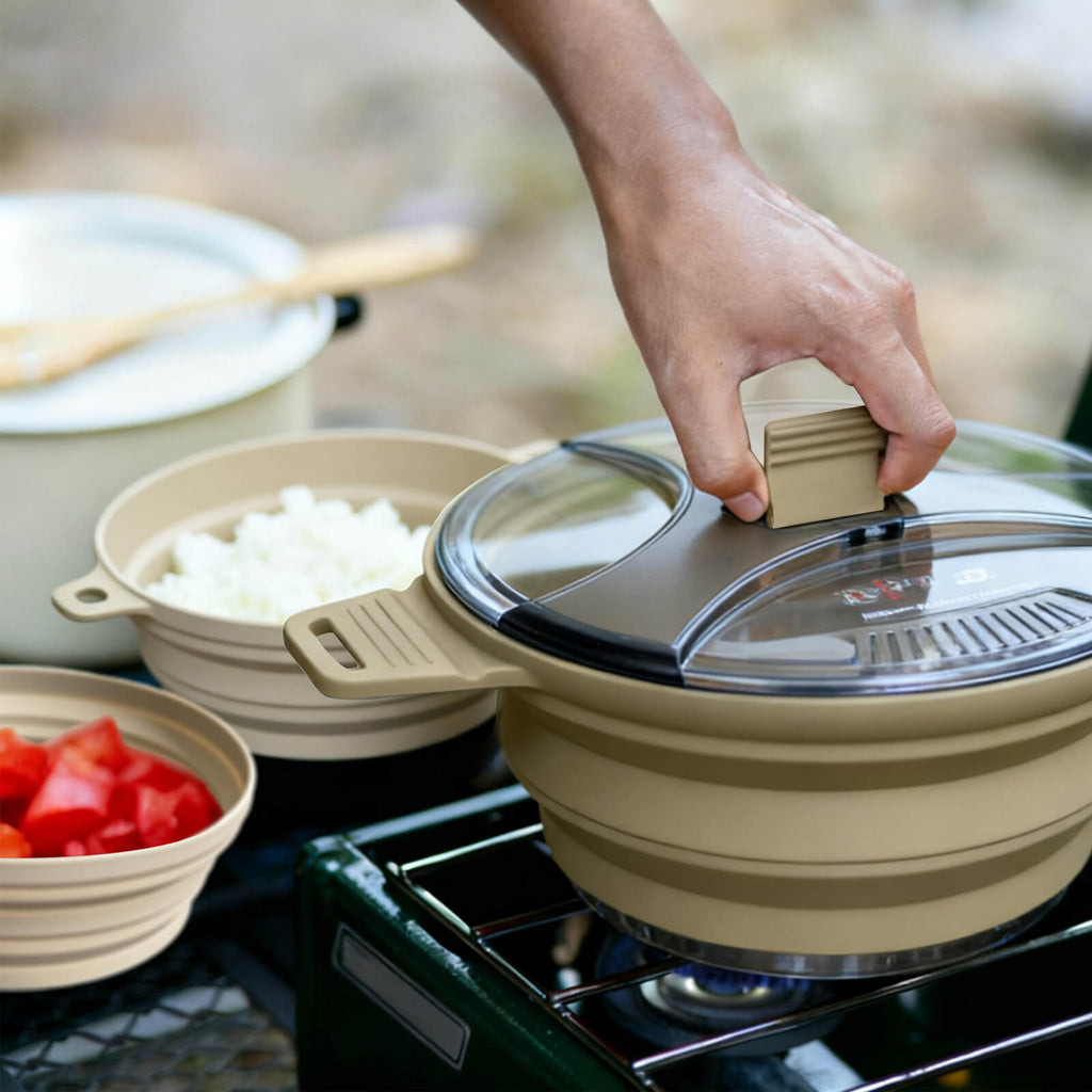 85 oz Collapsible Camping Pot with Lid